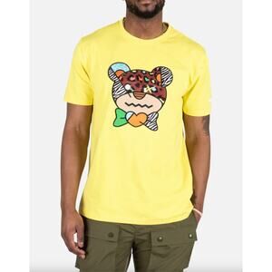 BKYS Gentle Chaos Short Sleeve Tee Shirt Men Bear Yellow 3XL